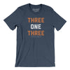 Detroit 313 Area Code Men/Unisex T-Shirt-Heather Navy-Allegiant Goods Co. Vintage Sports Apparel