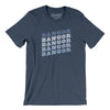 Bangor Vintage Repeat Men/Unisex T-Shirt-Heather Navy-Allegiant Goods Co. Vintage Sports Apparel