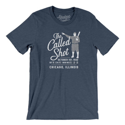 The Called Shot Men/Unisex T-Shirt-Heather Navy-Allegiant Goods Co. Vintage Sports Apparel