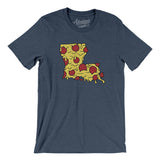 Louisiana Pizza State Men/Unisex T-Shirt-Allegiant Goods Co. Vintage Sports Apparel