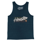 Houston Retro Men/Unisex Tank Top-Allegiant Goods Co. Vintage Sports Apparel