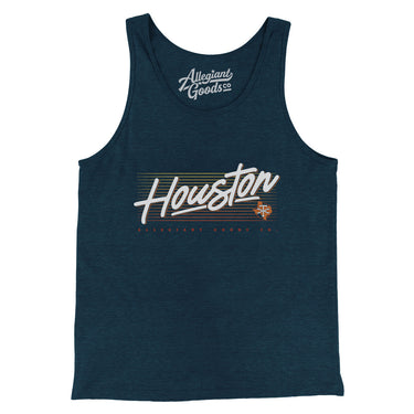 Houston Retro Men/Unisex Tank Top-Allegiant Goods Co. Vintage Sports Apparel