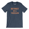 Detroit By A Thousand Men/Unisex T-Shirt-Heather Navy-Allegiant Goods Co. Vintage Sports Apparel