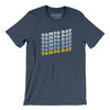 Tampa Bay Vintage Repeat Men/Unisex T-Shirt-Heather Navy-Allegiant Goods Co. Vintage Sports Apparel