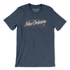 New Orleans Retro Men/Unisex T-Shirt-Heather Navy-Allegiant Goods Co. Vintage Sports Apparel