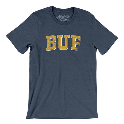 BUF Varsity Men/Unisex T-Shirt-Heather Navy-Allegiant Goods Co. Vintage Sports Apparel