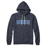 Nash Varsity Hoodie-Heather Navy-Allegiant Goods Co. Vintage Sports Apparel