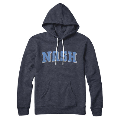 Nash Varsity Hoodie-Heather Navy-Allegiant Goods Co. Vintage Sports Apparel