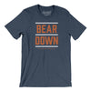 Bear Down Men/Unisex T-Shirt-Heather Navy-Allegiant Goods Co. Vintage Sports Apparel