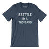 Seattle Baseball By A Thousand Men/Unisex T-Shirt-Heather Navy-Allegiant Goods Co. Vintage Sports Apparel