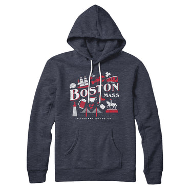 Boston Things Hoodie-Allegiant Goods Co. Vintage Sports Apparel
