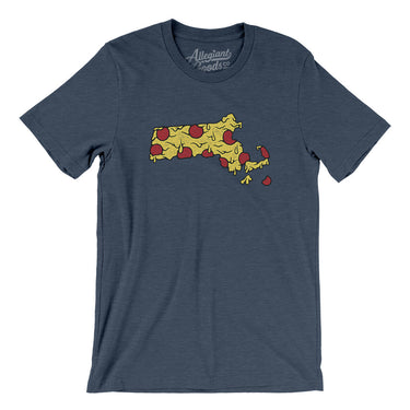 Massachusetts Pizza State Men/Unisex T-Shirt-Allegiant Goods Co. Vintage Sports Apparel