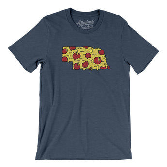 Nebraska Pizza State Men/Unisex T-Shirt-Allegiant Goods Co. Vintage Sports Apparel