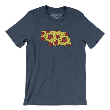 Nebraska Pizza State Men/Unisex T-Shirt-Allegiant Goods Co. Vintage Sports Apparel