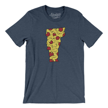 Vermont Pizza State Men/Unisex T-Shirt-Allegiant Goods Co. Vintage Sports Apparel