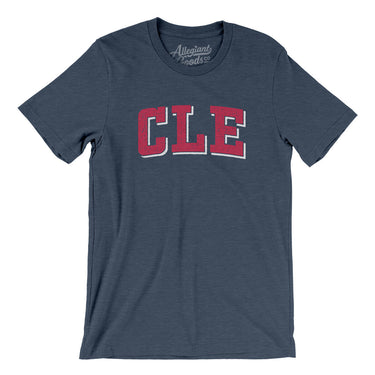 Cle Varsity Men/Unisex T-Shirt-Heather Navy-Allegiant Goods Co. Vintage Sports Apparel