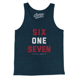 Boston 617 Men/Unisex Tank Top-Allegiant Goods Co. Vintage Sports Apparel