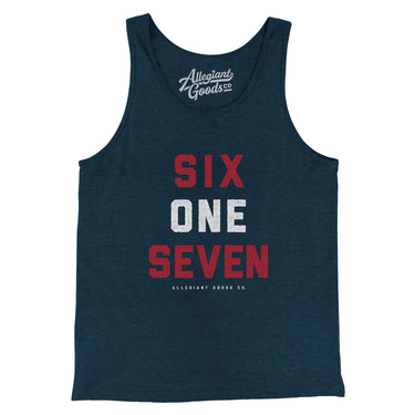 Boston 617 Men/Unisex Tank Top-Allegiant Goods Co. Vintage Sports Apparel