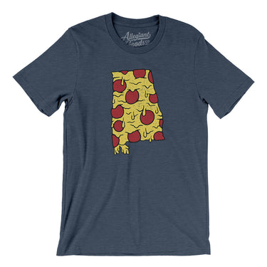 Alabama Pizza State Men/Unisex T-Shirt-Allegiant Goods Co. Vintage Sports Apparel