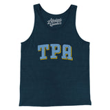 TPA Varsity Men/Unisex Tank Top-Heather Navy-Allegiant Goods Co. Vintage Sports Apparel