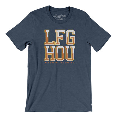 Lfg Hou Men/Unisex T-Shirt-Heather Navy-Allegiant Goods Co. Vintage Sports Apparel