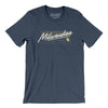 Milwaukee Retro Men/Unisex T-Shirt-Heather Navy-Allegiant Goods Co. Vintage Sports Apparel