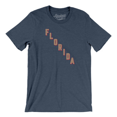 Florida Hockey Jersey Men/Unisex T-Shirt-Heather Navy-Allegiant Goods Co. Vintage Sports Apparel