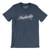 Nashville Retro Men/Unisex T-Shirt-Heather Navy-Allegiant Goods Co. Vintage Sports Apparel