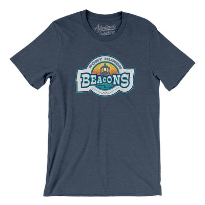 Port Huron Beacons Hockey Men/Unisex T-Shirt-Heather Navy-Allegiant Goods Co. Vintage Sports Apparel