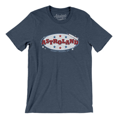 Astroland Coney Island Men/Unisex T-Shirt-Heather Navy-Allegiant Goods Co. Vintage Sports Apparel