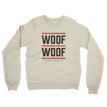 Woof Woof Midweight French Terry Crewneck Sweatshirt-Allegiant Goods Co. Vintage Sports Apparel