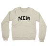 Mem Varsity Midweight French Terry Crewneck Sweatshirt-Heather Oatmeal-Allegiant Goods Co. Vintage Sports Apparel