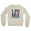 Lfg Mia Midweight French Terry Crewneck Sweatshirt-Heather Oatmeal-Allegiant Goods Co. Vintage Sports Apparel