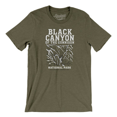 Black Canyon Of The Gunnison National Park Men/Unisex T-Shirt-Allegiant Goods Co. Vintage Sports Apparel