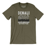 Denali National Park Men/Unisex T-Shirt-Heather Olive-Allegiant Goods Co. Vintage Sports Apparel