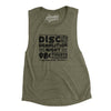 Disco Demolition Night Women's Flowey Scoopneck Muscle Tank-Heather Olive-Allegiant Goods Co. Vintage Sports Apparel