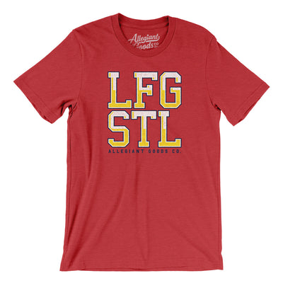Lfg Stl Men/Unisex T-Shirt-Heather Red-Allegiant Goods Co. Vintage Sports Apparel