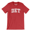 Det Varsity Men/Unisex T-Shirt-Heather Red-Allegiant Goods Co. Vintage Sports Apparel