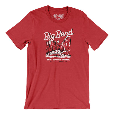 Big Bend National Park Men/Unisex T-Shirt-Heather Red-Allegiant Goods Co. Vintage Sports Apparel