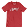 Chicago Retro Men/Unisex T-Shirt-Heather Red-Allegiant Goods Co. Vintage Sports Apparel