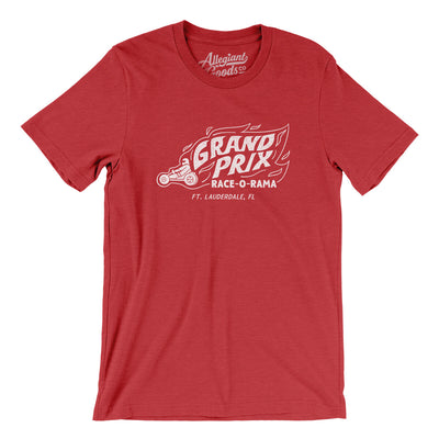 Grand Prix Race-O-Rama Men/Unisex T-Shirt-Heather Red-Allegiant Goods Co. Vintage Sports Apparel