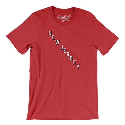 New Jersey Hockey Jersey Men/Unisex T-Shirt-Heather Red-Allegiant Goods Co. Vintage Sports Apparel