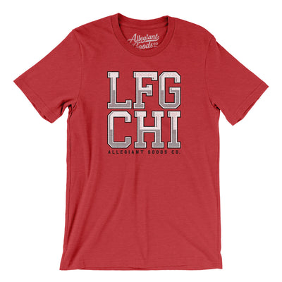 Lfg Chi Men/Unisex T-Shirt-Heather Red-Allegiant Goods Co. Vintage Sports Apparel
