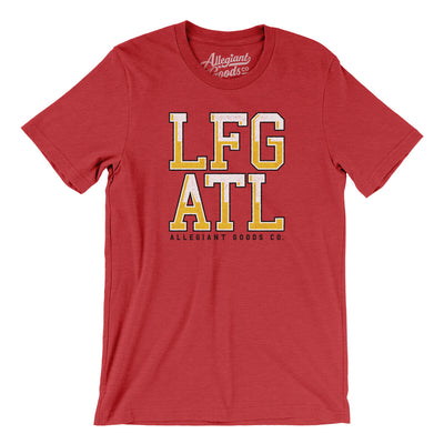 Lfg Atl Men/Unisex T-Shirt-Heather Red-Allegiant Goods Co. Vintage Sports Apparel