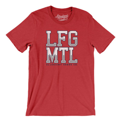 Lfg Mtl Men/Unisex T-Shirt-Heather Red-Allegiant Goods Co. Vintage Sports Apparel