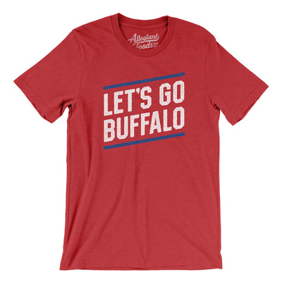 Let's Go Buffalo Men/Unisex T-Shirt-Heather Red-Allegiant Goods Co. Vintage Sports Apparel