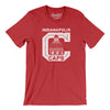 Indianapolis Caps Men/Unisex T-Shirt-Heather Red-Allegiant Goods Co. Vintage Sports Apparel
