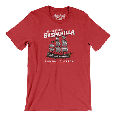 Greetings From Gasparilla Men/Unisex T-Shirt-Allegiant Goods Co. Vintage Sports Apparel