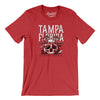 Tampa Florida Pirate Skull Gasparilla Men/Unisex T-Shirt-Heather Red-Allegiant Goods Co. Vintage Sports Apparel