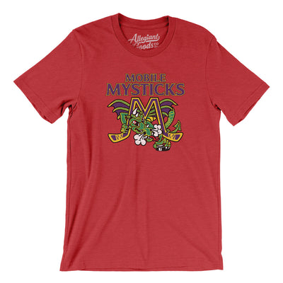 Mobile Mysticks Men/Unisex T-Shirt-Heather Red-Allegiant Goods Co. Vintage Sports Apparel